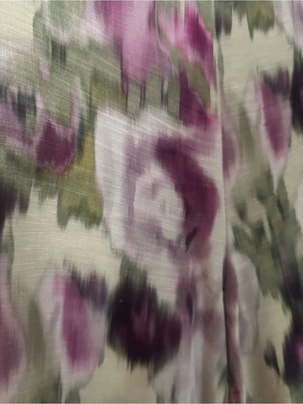 Marchesa Floral Watercolor Camisole in Purple and Olive matching trousers set